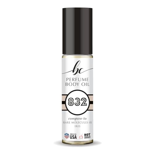 CA Perfume Impression of Rare Molecules Iris Unisex Fragrance Oil Woody Scent Long Lasting Perfumes for Women &amp; Men Travel Size TSA Ready Mini Parfum Body Oil Roll-on 0.33 Fl Oz 10ml