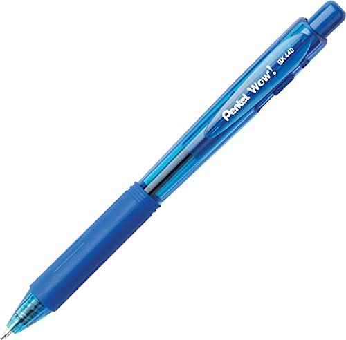 Pentel Bk440Bp8M Wow! Retractable Ballpoint Pen, 1Mm, Assorted Barrel, Assorted Ink, 8/Pack #TOP2