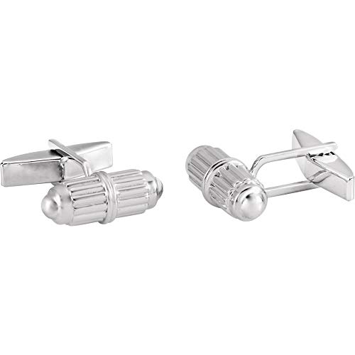 Gemelos de Plata 925 Barrel para Hombre miniatura 1