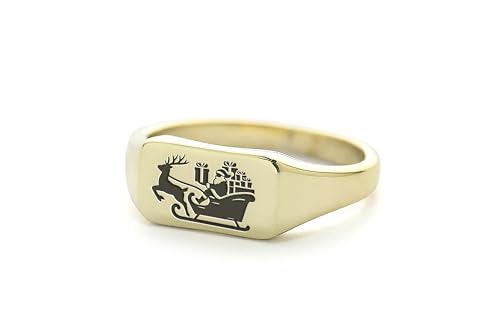 Bague du Père Noël en or pour sublimer vos tenues de réveillon en famille