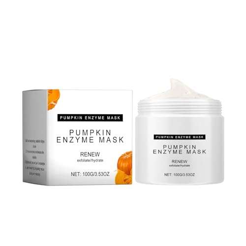 Pumpkin Enzyme Mask Exfoliating Pumpkin Facial Scrub for Dead Skin Dullness Dark Spots Uneven Skin Tone & Large Pores Vegan Cruelty-Free Gifts for Women 1.7 Fl Oz