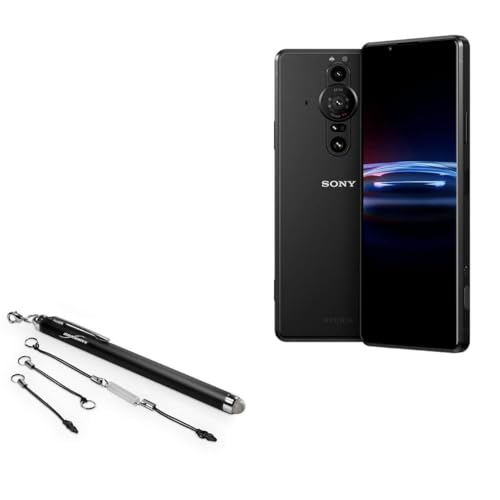 BoxWave Stylus Pen Compatible with Sony Xperia PRO-I XQBE62/B (6.1 in) - EverTouch Capacitive Stylus, Fiber Tip Capacitive Stylus Pen - Jet Black