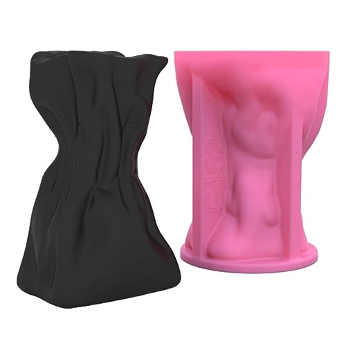 柔軟なシリコーン型プリーツポケット形状シリコーン植木鉢再利用可能な樹脂金型花瓶手作りプリーツポケット形状花瓶