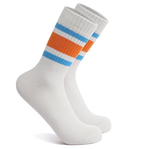 Mid Calf Ankle Socks for Men Women Striped Athletic Style Soft Breathable Socks for Sports Running Available in 2 3 Pairs2