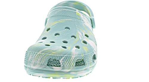 Image of Crocs Unisex Adult Classic Marbled Clog PuW /Mlt M7W9 Pure Water /Multi (206867-4SU)