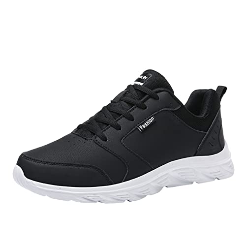 Zapatillas deportivas unisex para hombre, ergonómicas, antideslizantes, suela suave, cómodas, transpirables, transpirables, transpirables, Blanco, 44 EU
