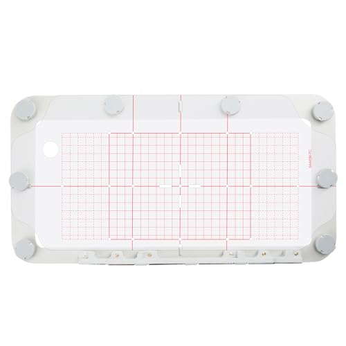 Image of Sew Tech Magnetic Embroidery Hoop for Brother PE900 PE800 SE2000 SE1900 PE770 NS2850D NS1250E NS2750D PE780D PE750D PE700 PE700II 1250 1200 PC8500 Brother Babylock Embroidery Machine (5 inchx12 inch, SA445M)