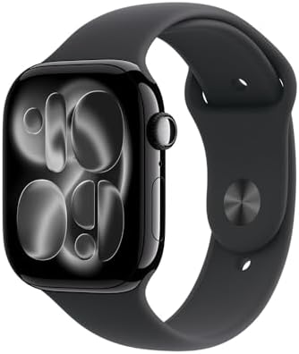 Apple Watch Series 11 GPS, Caixa em alumínio preto brilhante de 4...