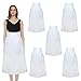 TOPTIE 6 szt. białe długie fartuchy chłopskie retro fartuchy na talię cosplay pokojówka akcesoria kostiumowe