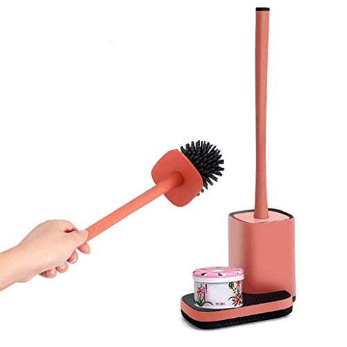 ZYSWP Toilet Brush Toilet Bowl Brushes with Holder Set Long Handle Toilet Bathroom Cleaning (Color : Orange) ZYSWP Toilet Brush Toilet Bowl Brushes with Holder Set Long Handle Toilet Bathroom Cleaning (Color : Orange)