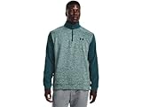 Under Armour mens Twist Qz Fleece Top, Tourmaline Teal-black, Large