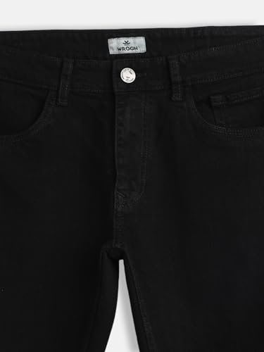Image of WROGN Men's Cotton Stretch Jeans | Slim Tapered Fit