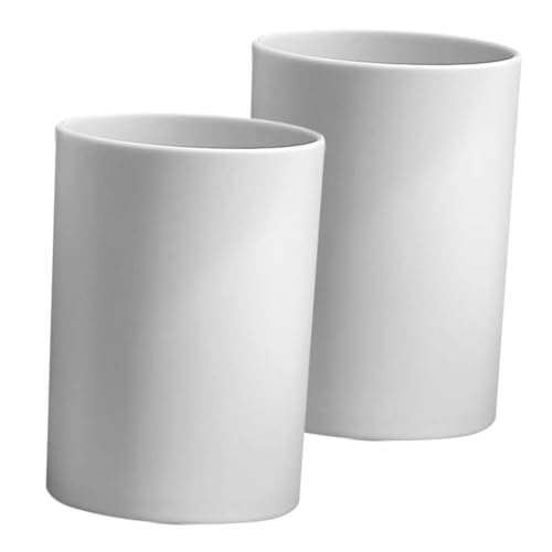 SHOWERORO Bathroom Cups Toothbrush Holder Reusable Pp Smooth Edges Safe for Brushing Travel-Friendly