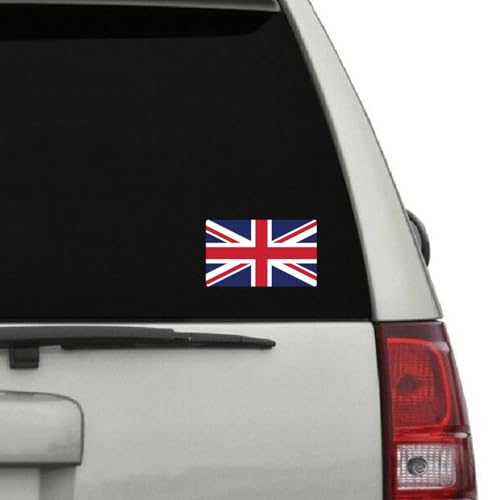 Image of World Country Flag Decal Stickers - Two Pack - for Cars Windows Bumpers Laptops Tablets Tumblers Cups Walls (Great Britain)