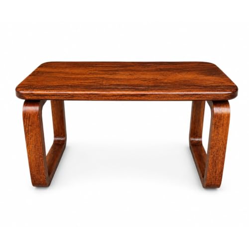 Image of Handmade Solid Wood Coffee Table for Living Room Wooden -70x38x40Cm Modern Walnut and Oak, Minimalist Mid-Century Design Coffee Table for Living Room Wooden (Oak)