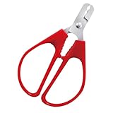 GALPADA Cascanueces de Acero Inoxidable para Piñones y Pistachos Alicates Ergonómicos Antideslizantes Herramienta Portátil para Pelar Frutos Secos con Agarre Firme y Diseño Compacto