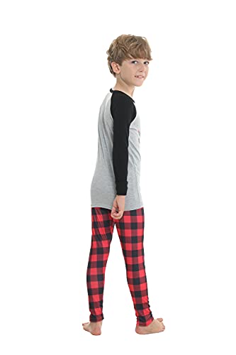 Image of VENTELAN Family Matching Christmas Pajamas Set Holiday Santa Claus Sleepwear Xmas PJS Set for Couples and Kids