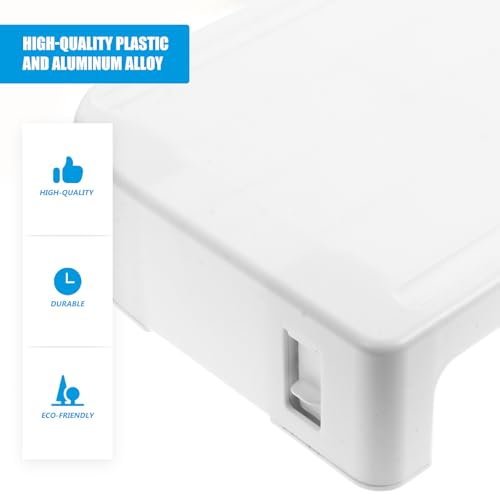 Soporte elevador para monitor portátil blanco de plástico antideslizante 6