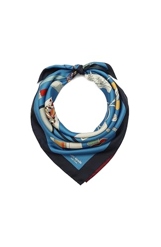Kate Spade Womens What's In My Bag Silk Square Scarf,