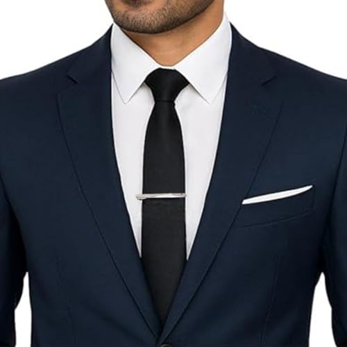 Image of TIE STUDIO Men's Metal tie pin | pack of 1 | Alloy Steel | Superior finishing | Packaging - Black box