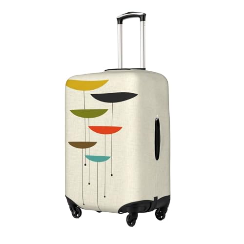 Mid Century Modern Prints Print Suitcase Cover Luggage Protector Washable Elastic Fashionable Travel Gear Cover2