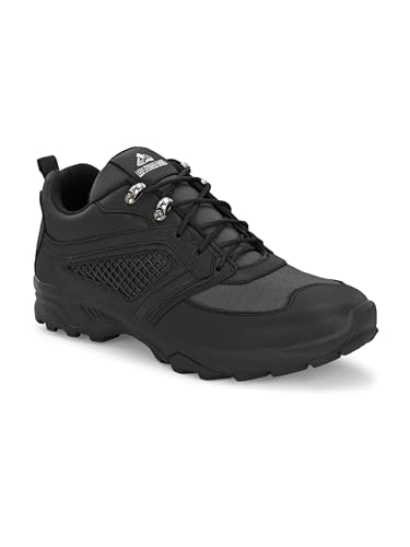 Image of Leo Fitness Outdoor Trekking & Hiking Shoes for Men Waterproof for All-Terrain Grip with Soft Rubber Outsole