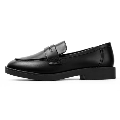 Image of MUSSHOE Loafers for Women Platform Chunky Comfortable Slip-On Womens Loafers Fashion Business Work Dressy Casual Shoes