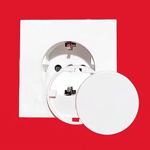 5 Stück Steckdosen Abdichtungen mit 3D-Silikondichtung DICHTEL DI-8019.S5 Steckdosendeckel luftdicht winddicht gegen Zug aus der Steckdose Staubschutz Spritzschutz