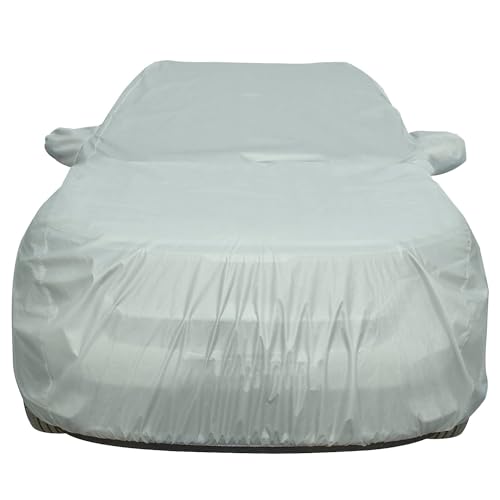 Image of Allextreme ME7003 Car Body Cover Compatible with Maruti Suzuki Ertiga Custom Fit Dustproof UV Heat Resistant Indoor Outdoor Body Protection (Silver with Mirror)