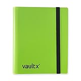 Vault X Binder - 4 Pocket Trading Card Album Folder - 160 Side Loading Pocket Binder for TCG (Green)