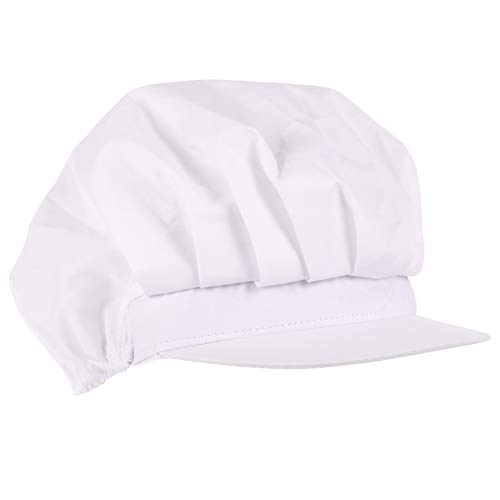 HEALLILY Cappello Da Chef Non Tessuto Forniture Da Chef Baker Cook Cucina Berretto A Becco D'anatra Ristorante Berretto A Rete Per Donna Uomo Cucina Di Casa Ristoranti Bianco