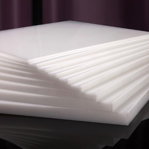 WEKONUMEX Placa de Nylon Sheet, Láminas de plástico de Nailon, Tablero de Poliamida, Varios tamaños, Paquete de Varios(100 * 100 * 1mm*30pcs)