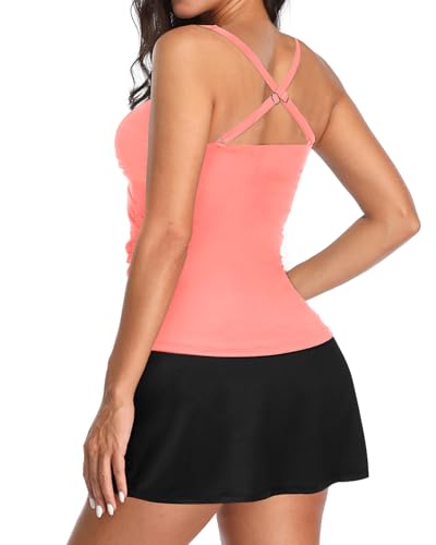 Image of Talisea Womens Tankini Bathing Suits with Skirt Two Piece Tummy Control Swimsuits Ladies Swimwear