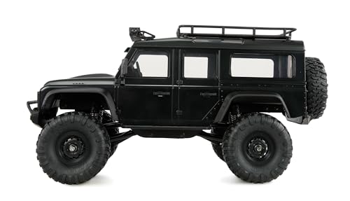 Amewi AMXRock Mini-D90 Scale Crawler 4WD 1:16 RTR schwarz inkl. Fernsteuerung, Akku, Ladekabel