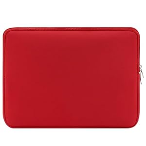 Laptophülse-Tasche aus Schaumstoff/Neopren，29.5×19... with iPad Pro 11/Surface Go 4/Galaxy Tab S9 FE 10-11 inch Tablets & Slim 2-in-1 Laptops，Neoprene Rot