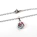 Transgender pride pendant, TINY handmade chainmail love knot; pink white blue