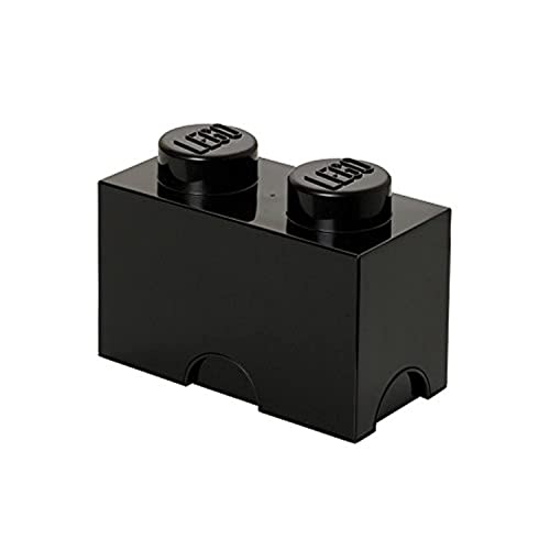 LEGO Caja de almacenamiento 1 x 2 (negro)