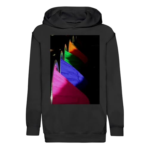 Sweat à capuche enfant pigments Holi : le hoodie coloré premium