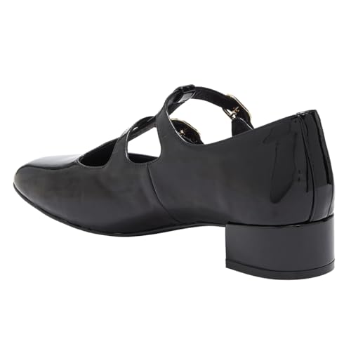 Women Fashion Block Low Heel T-Strap Pumps Round Toe Ladies Homecoming Daily Walking Shoes Size 4-16 US3