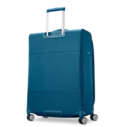 Image of Samsonite UpLIFT Lightweight Medium Checked Softside Luggage with Spinner Wheels - Expandable - Airline-Approved, Polyester Soft Suitcase for Ultra Light Travel - Cerulean Blue