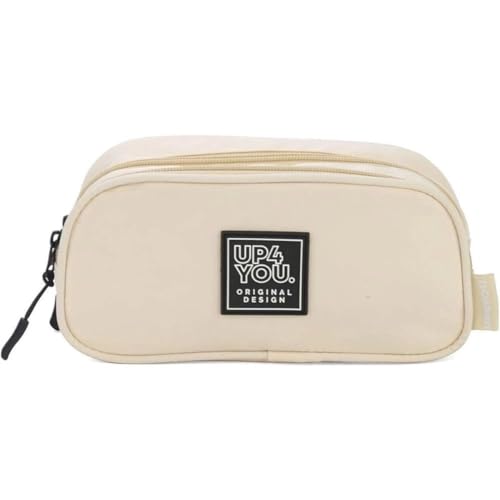 Estojo Tecido Up4You 2Ziperes Bege 107929