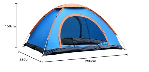 Image of 4 to 6 Person Camping Tent for Outdoor | Big Size Dome Tent (Fits 4 Adults Comfortably - King Size Bed Space) | Waterproof Family Picnic & Hiking Tent with Carry Bag & Mosquito Net