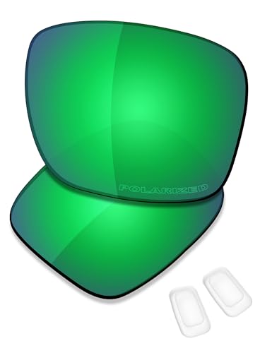 Image of SAUCER Premium Replacement Lenses & Nosepads for Oakley Coldfuse OO6042 | UV400 Protection, Anti-Scratch, Precise Fit & Enhanced Clarity Sunglasses High Definition - Jade Green Polarized