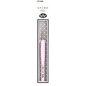 Tulip Needle Company TEL-16E Etimo Rose Steel Crochet Hook-Size 16/.4mm