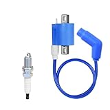 Ignition Coil Pack And Spark Plugs 4-pack Compatible With Automotive Motorcycle Parts ATP 330 Trail Boss 325 330 Trail Blazer 330 Xpedition 325 For Part Number 3087036 6807 6484