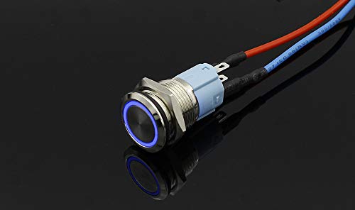 RDR Stainless Steel 12 mm 5V Latching on/off Push Button Switch (Blue) (B07W98LDWK) Amazon Price History, Amazon Price Tracker