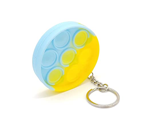 Image of LITTLEMORE Pop it Set (Pack of 3) Jumbo Unicorn Pop it Fidget Toy, Kids Toys, Pop Bubble Fidget Toys Big Size �136 Bubbles - (Multicolor) (As per Availability) (Roundkeychain)