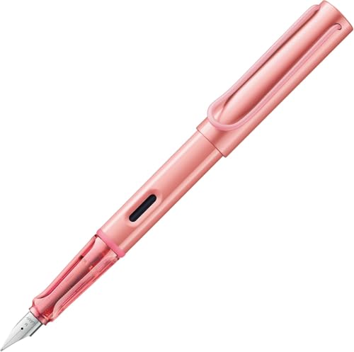 Image of LAMY AL-star flamingo - Fountain Pen with ergonomic grip & polished steel nib in size M - lightweight aluminum body - including LAMY T 10 blue cartridge - Right-Handed