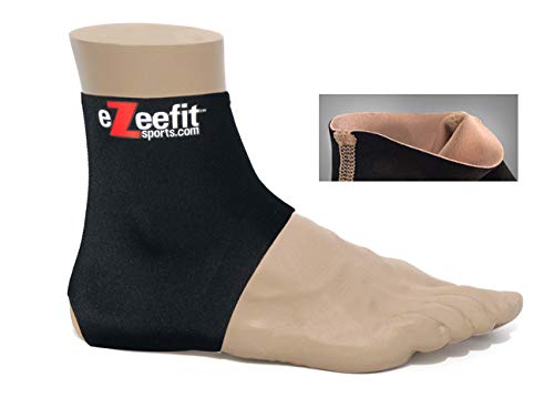 Ezeefitsports Ultrathin Blister Prevention Ankle Socks - Black, Large, Sold in Pairs, Unisex-Adults/Kids, Running Socks