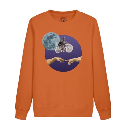 Sweat enfant motard volant en coton chaud motif film OVNI